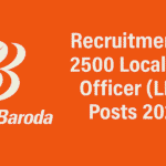 Bank of Baroda Recruitment for 2500 Local Bank Officer (LBO) Posts 2025 - Featured Image